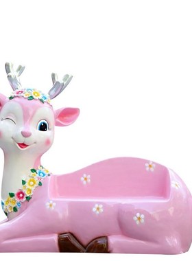 极速卡通兔子动物座椅雕塑玻璃钢摆件商场幼N儿园学校户外大型相