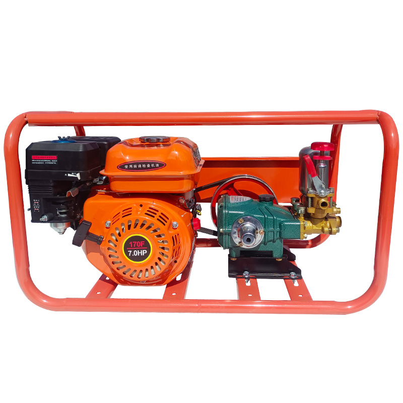 极速170F高压汽油打药q机自吸农用园林山地果树7.5HP三缸柱塞泵喷