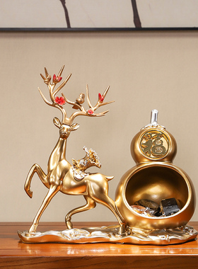 极速新中式轻奢j进门玄关钥匙收纳摆件客厅茶几店铺创意家居葫芦