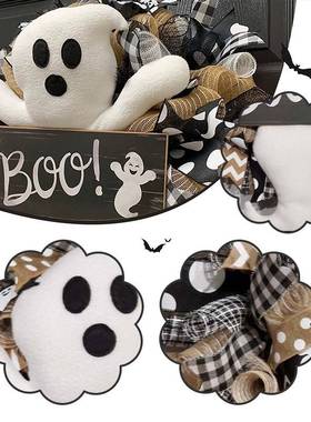 极速Halloween Wreath Large FrontC Door Ghost Wreaths Hallowe