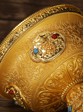 新品供水杯供杯八吉祥铜鎏金圣水杯斋F碗八供碗尼泊尔藏式用品摆