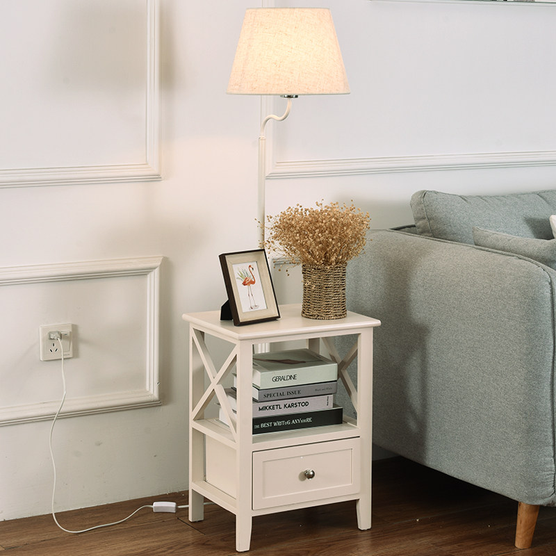 极速创意客厅f卧室儿童原木色床头柜智能无线充电一体可拆卸护眼,家装灯饰光源,置物功能落地灯,淘宝优惠券,粉丝福利购,淘宝优惠卷