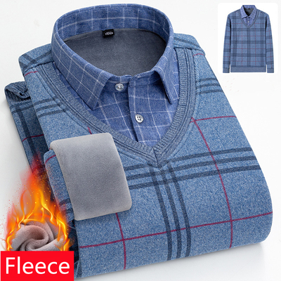 极速High Qualityl Men's Winter Fleece Warm Pullover Clas