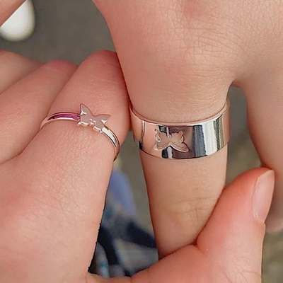 极速Roack Hiphop Chain Rings Multi-layer Adjustable Open Fin