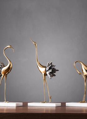 极速。电视柜客厅酒柜铜鹿v后现代轻奢摆件家具家居装饰品玄关茶