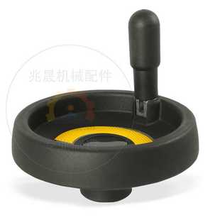 兆晟尼龙实心手轮塑料满辐手轮高韧性折叠手柄机床车床摇手轮厂家