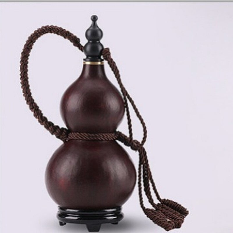 酒葫芦天然防渗装水装酒随身蜂蜡酒壶仿古手工制作仿古工艺品挂件