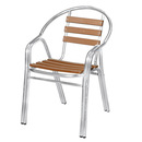 厂家直批酒店桌椅庭园公园系列铝木金属套件户外休闲家具轻奢