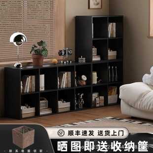 书架落地自由组合书柜幼儿园儿童储物柜置物柜家用电视柜格子矮柜
