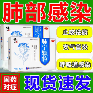 肺宁颗粒修正药业成人儿童支气管炎特效l药感冒药流鼻涕鼻塞咳嗽