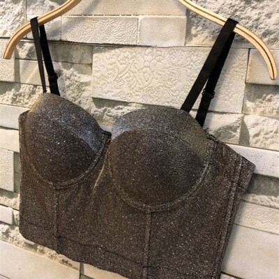 极速2020 New Bling bling Fashion Push Up Overbust CorsZets W