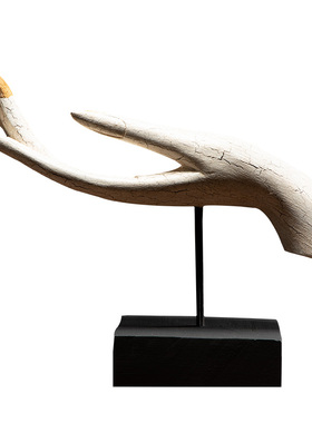 极速异丽泰式禅意实木佛手摆件东南亚风格会N所客厅玄关创意摆设