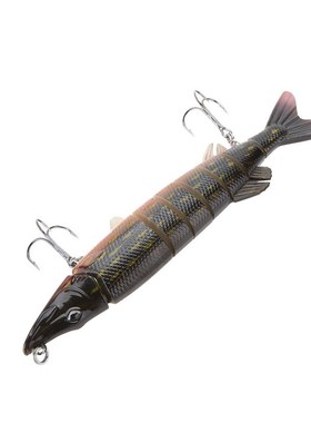 极速LIXADA 20cm 66g Lifelike MusCkie Fishing Lure 8-segement