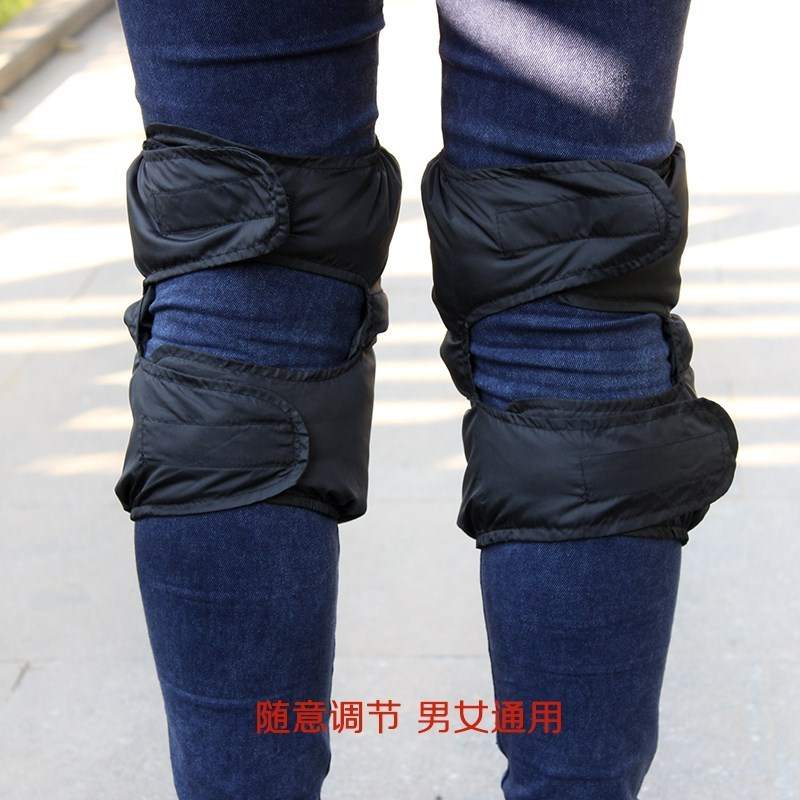 极速保暖护膝冬季男女羽r绒骑车防寒护膝防风电动车护膝摩托车加