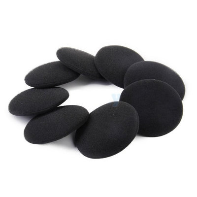 新品NEW 8Pcs 4 pairso 60mm Headset Headphone Earphone Soft F