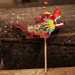 极速手工鳌鱼龙i鱼灯龙形宫灯笼非遗手持发光花灯成品过新年乙巳