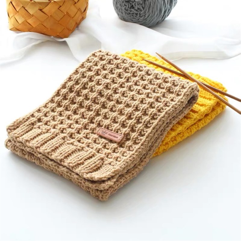 极速手工diy编织围巾材料包自织送男友女礼物毛线U球粗线团情人牛