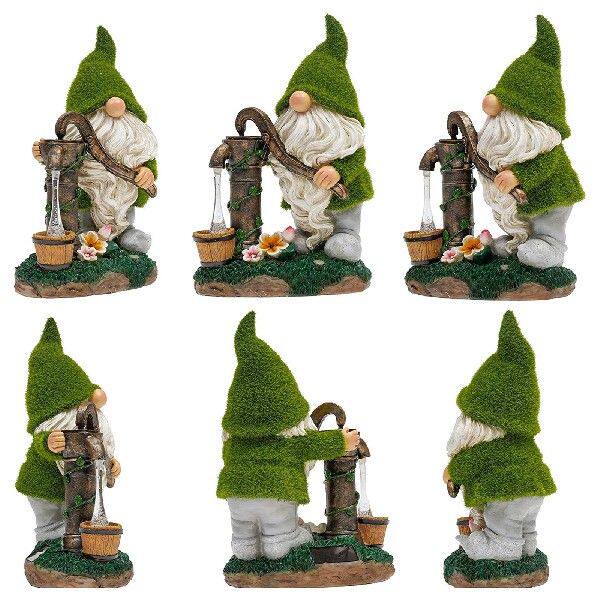 极速Outdoor Soilar Garden Ornaments Resin Dwarf Confucian St