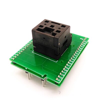 新品qfn40封装IC测n试座/适配座/MSP430F2370间距0.5MM适配烧写座
