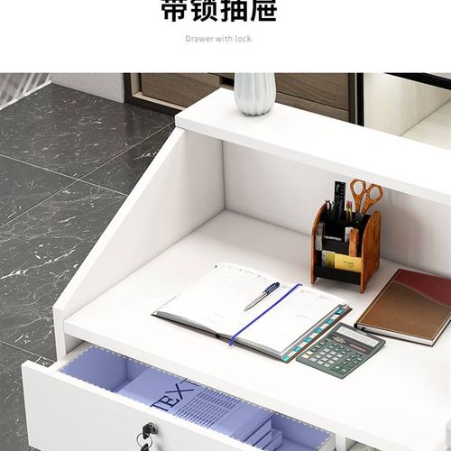 极速店铺台收银j小型简代吧台桌子商用前台现美发店服台装店约柜