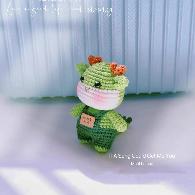 极速龙年diy编织小羊卡通挂件车钥匙扣包挂件手T工手编钩针毛线材