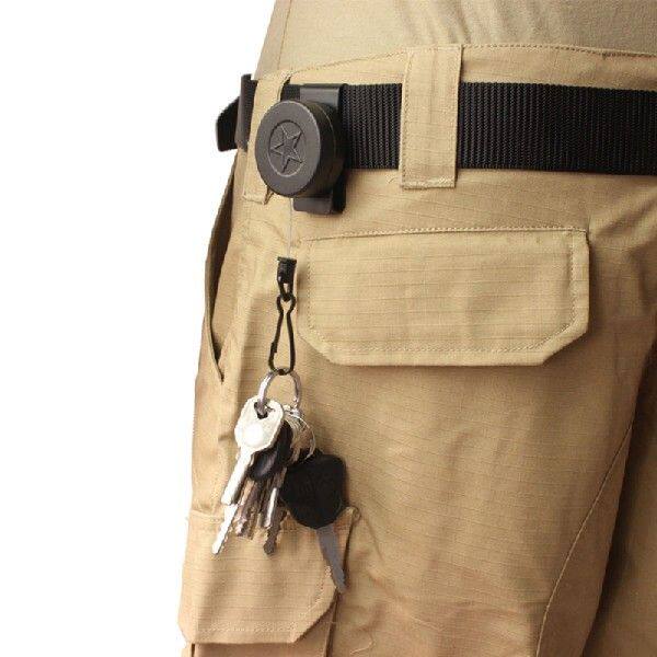 极速Retractable Carabiner for KEY Chain Heavy DWuty Cord