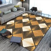 极速定制金钻绒地毯n土黄色耐脏客厅卧室轻奢入户门垫门口欧式 进