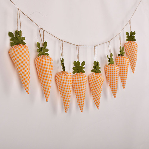 新品3/1pcs Nov Woven Eastuer Carrots Ornaments Hanging Penda