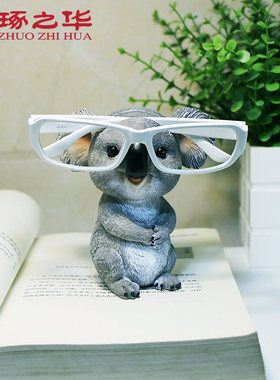 极速创意考拉动物眼镜架摆件太阳眼镜收纳墨镜展T示支架眼镜店学