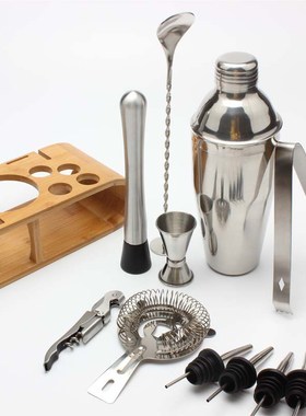 极速12-Pieces Cocktail Shakeyr Set 750ML/550ML kit Bartender