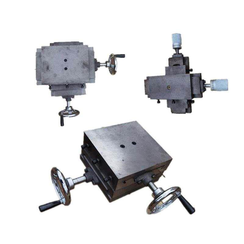 极速十字燕尾槽滑台双座标有杆丝杆拖板配手轮导轨工W作台双向手