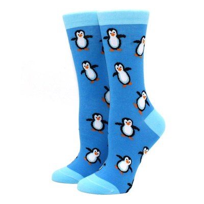 极速Women Happy Funny Socks Print AFrt Cute Spring animal So