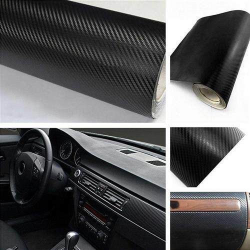极速30cmx127cm 3D Coarbon Fiber Vinyl Car Wrap Sheet Roll Fi