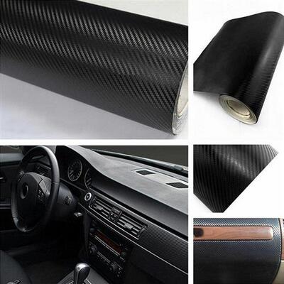 极速30cmx127cm 3D Coarbon Fiber Vinyl Car Wrap Sheet Roll Fi