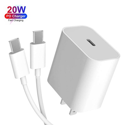 极速20W Type C Cable Charger Adapter Wall EU US PlUug for iP