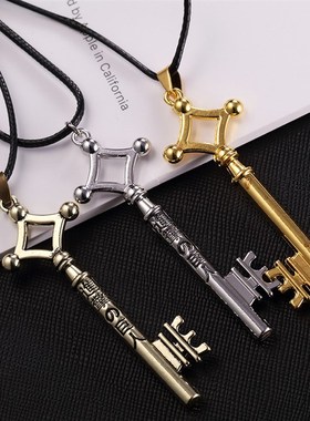 极速SUMENG 2023 Attack On Titan NecklaIce Eren Key Shingeki