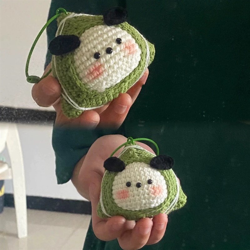 极速毛线编织钩针手工DIY小狗粽子挂件钥匙扣P玩偶材料包自制礼物