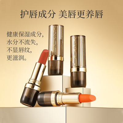 极速倾色缎彩不沾杯口红 雾面哑F光提高气色不易脱妆持色固色