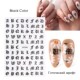 Desi Stickers Nail 极速3D Black Art Letter CoWol Gothic Gold