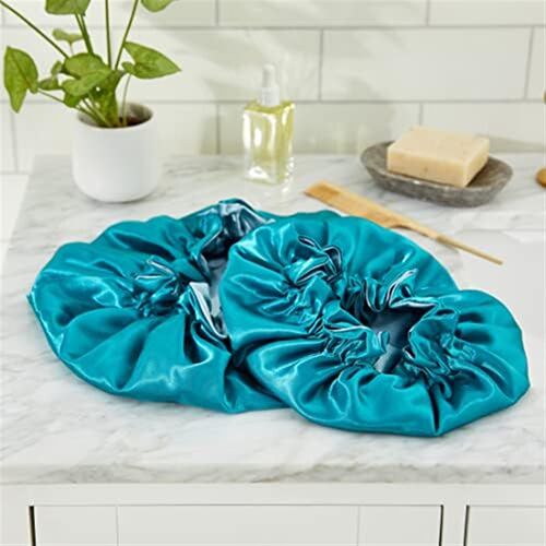 新品KiraBelle Matching Mommy aznd Me Satin Bonnet Set w/Trav