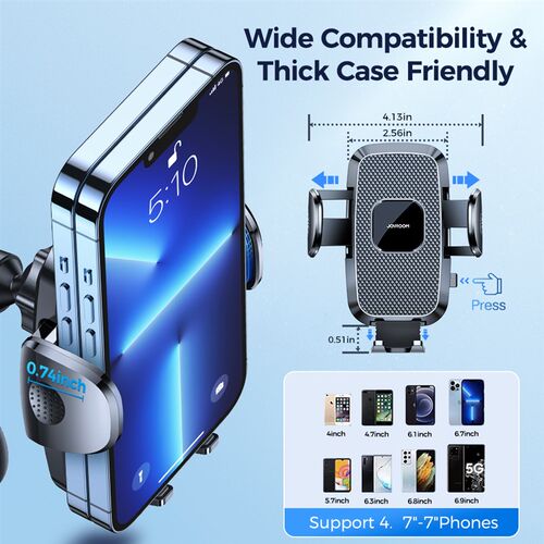 新品Joyroom Car Phonpe Holder Mount Flexible Long Arm Anti-S