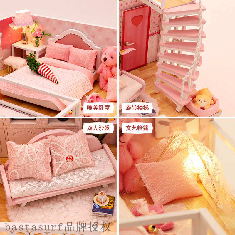 极速DIY cabin three-pdimensional assembly model DIY handmade