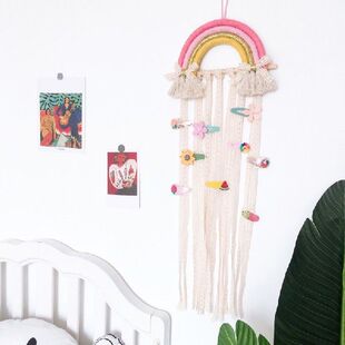 极速Rainbowg Wall Hanging Decoration Handmade Woven Rainbow
