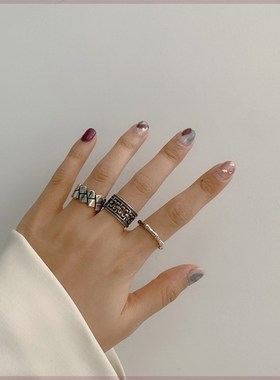 极速retbro twist opening simple fashion people index finger