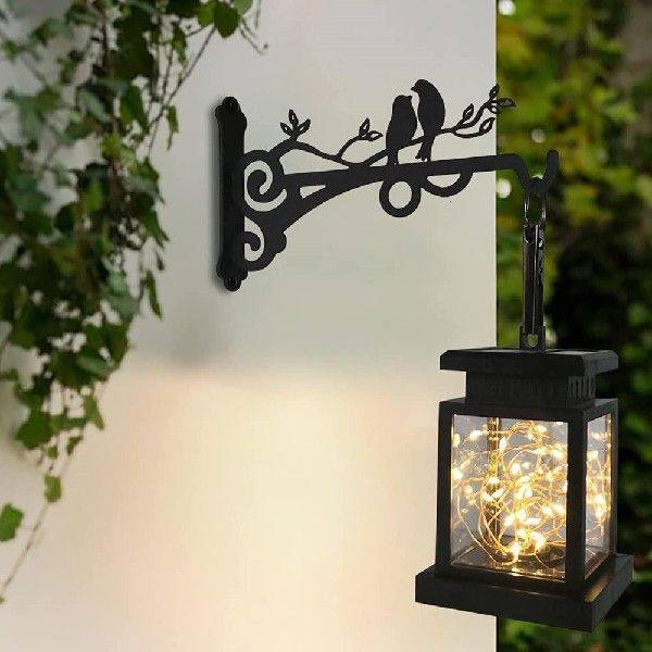 极速Bird Pattern Metal Hanging BasketJ Rustic Style Flower