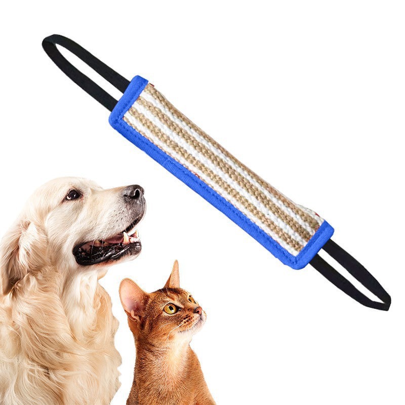 训犬粗麻咬棒叼咬衔取磨牙狗咬棒德牧马犬专业训狗用品互动玩具