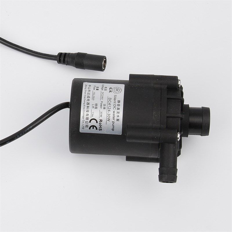 冷水机循环泵12V24V直流潜水泵家用热水循环泵洗碗机小水泵.