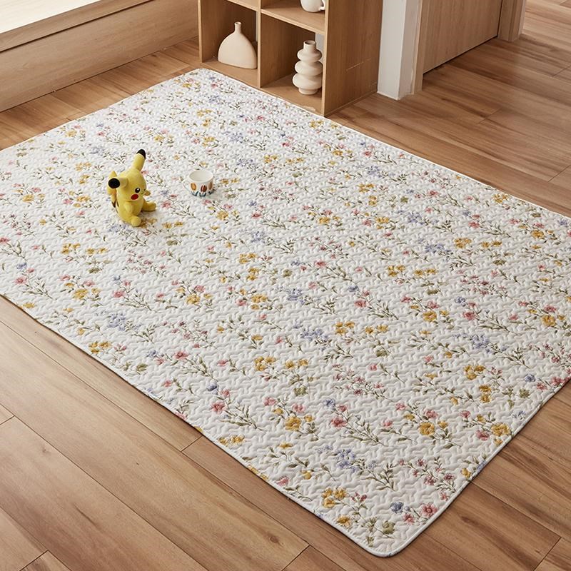 儿童垫子宝宝爬爬垫p上的毯子全棉卧室床边地垫榻榻米垫可机洗