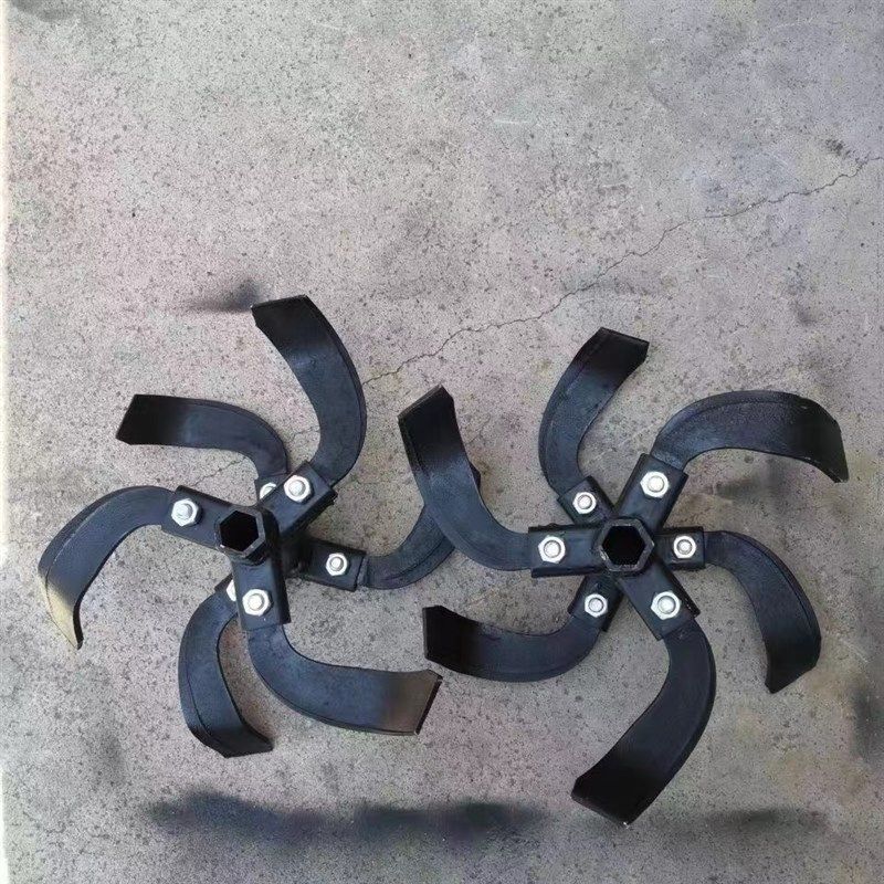 定制款17轴旋耕刀四冲程微耕机深耕刀旋K耕刀硬地刀锰钢材质松土