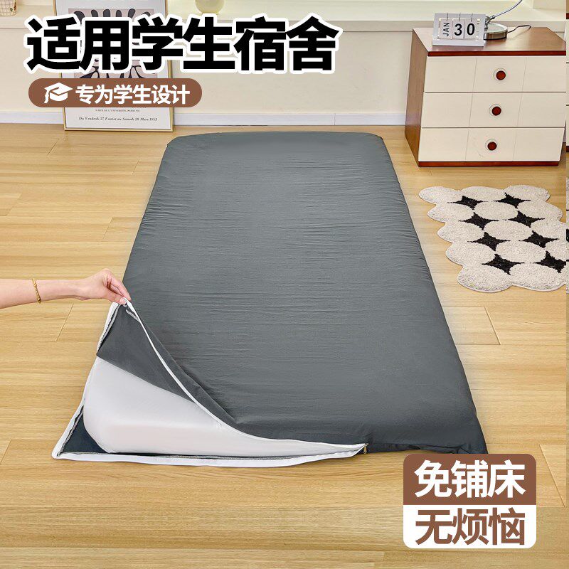 隔脏拉链款床垫套全棉床笠2025新款四季通用全包S围学生宿舍防尘
